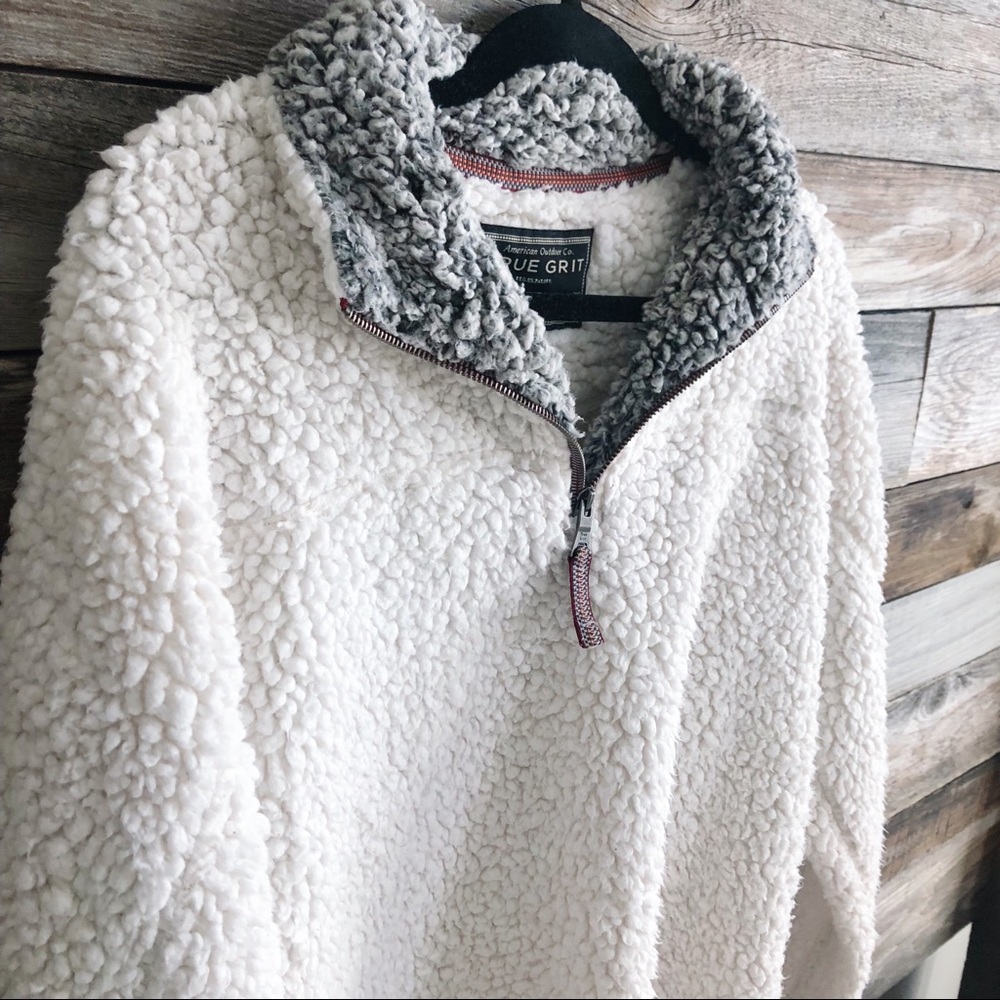 True Grit White Pullover